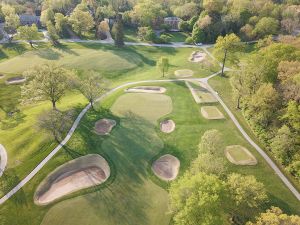 St Louis CC 10th Green Aerial